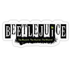 Es fácil comprar tickets para beetlejuice a través del enlace de abajo antes de viajar a nueva york. Beetlejuice Musical Broadway Logo Sticker Beetlejuice Musicals Music Stickers