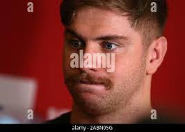 Hensol, Wales, UK. 28th Nov, 2019. Aaron Wainwright the Wales rugby player  speaks to the press