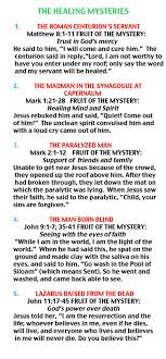 15 devotion of my rosary is a great. Healing Mysteries Of The Most Holy Rosary