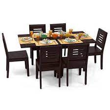 Channel stitched detailing adds to the sense of luxury. Danton 3 To 6 Capra 6 Seat Folding Dining Table Set Urban Ladder