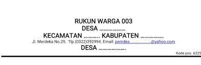 Ktp, kk, surat permohonan, dan surat pengantar rt/rw. Kop Surat Dalam Pemerintahan Desa Simpeldesa