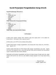 Standar operasional prosedur penarikan dana; Surat Pernyataan Pengembalian Uang Kumpulan Contoh Surat Terlengkap
