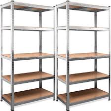 If you are looking for toy organization, this shelving unit will have you wanting to build another because of how sturdy and efficient it is for your home. 2 X Storage Shelves Basement Shelving Workshop Shelving Garage Shelving 875 Kg Amazon Co Uk Diy Tools
