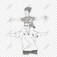 Fathers day dad and baby pencil drawing. Cartoon Hand Drawn Father Plot Childrens Day Pencil Drawing Ele Png Image Picture Free Download 610798744 Lovepik Com