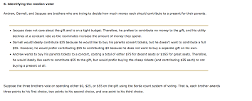 6 Identifying The Median Voter Andrew Darnell A Chegg Com