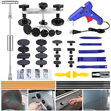 Bbkang dent puller is the perfect and best tool for complete diy process dent repair and best for the peoples with the professional auto repair shops. Buy Gliston Car Dent Removal Dent Puller Tool Paintless Dent Repair Kit Pro Slide Hammer Tools With 16pcs Thickened Black Tabs For Diy Automobile Body Dent Remover Online In Vietnam B091tkrxmt