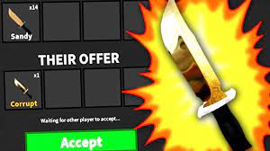 Wow i got corrupt knife in mm2 (whenever i type corrupt i always backspace the end because i always type hace 10 meses. Trading For The Rarest Item Ever Corrupt Roblox Murder Mystery 2 Youtube