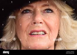 The duchess of cornwall during a visit to raf leeming hi-res stock  photography and images