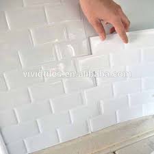Source Self Stick Backsplash Subway White Wall Tile Sticker Stick On Removable Anti Mold Vinyl Vinyl Wall Tiles Bathroom Tile Stickers Self Adhesive Wall Tiles