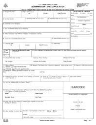 Fill Sample Of Ds 160 Form Download Blank Or Editable Online Sign Fax And Printable From Pc Ipad Tablet Or Mobi Blank Form Application Form Letter Example