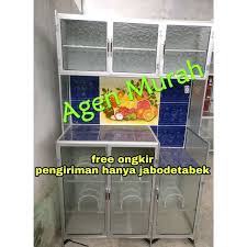 Rak piring sangat banyak sekali model dan tipe yang membuat anda bingung. Jual Rak Piring Keramik Magic Com 3 Pintu Kaca Gelas Undak Lemari Dapur Di Lapak Agen Murah Bukalapak