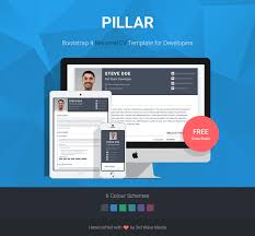 Pillar - Free Bootstrap 4 Resume/CV Theme for Developers - Bootstrap ...