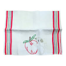 Shop 36 top embroidered kitchen towels and earn cash back all in one place. Vintage Shabby Chic Embroidered Kitchen Towel With Apple And Puppy Chairish