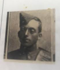 Alfred John Williams, Boer War, sitting with football team mates, second  row, first