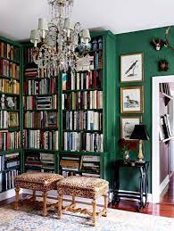 The 7 Decorating Secrets French Girls Swear By Home Library Design Home Libraries Green Rooms