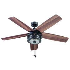 The light produced by this ceiling fan is white and safe for the eye, and homeowners don't have to worry. Patriot Lighting Slade 52 Matte Black Indoor Outdoor Led Ceiling Fan At Menards