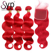Check spelling or type a new query. Red Body Wave Sew In With Closure Full Head Hair Extensions