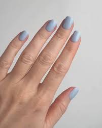 Doonails | Soft Gel Press On Nails | Extra Short Square | Powder Blue | Press On Nails | Fake Nails | Nail Tips