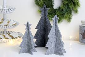Holzhäuschen » kleines dekoratives haus für den winter. Diy 3d Tannenbaum Aus Filz Einfach Selber Machen Gratis Vorlage