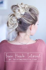 As the name suggests, this hairstyle is unkempt and shaggy but with a bit of swagger. Easy Faux Hawk Tutorial Abby Of Twist Me Pretty