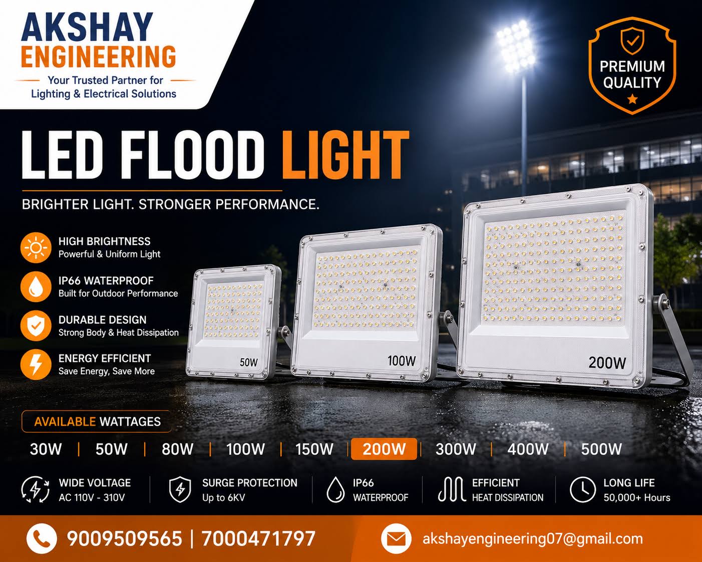 LED Flood Light - Halogen Light 30W | 50W | 100W | 200W product image