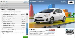 High to low nearest first. As The 2012 Toyota Prius C Goes On Sale We Spec Our Own