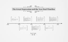 the great depression and new deal timeline by patrick tucker