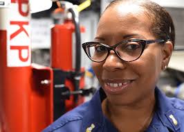HistoryInTheMaking Master Chief Petty Officer Rekiya Janssen made Coast  Guard history as the first ever African American woman to advance to the  rank of Master Chief as a machinery technician. Please join