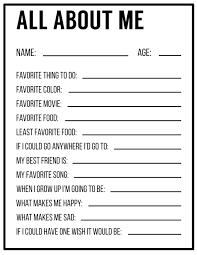 Use one of our free resume templates for word and get one step closer to the perfect job application. All About Me Printables Interview Template Paper Trail Design