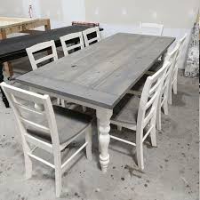 Rustic Wooden Farmhouse Table Set With Provincial Brown Top And Classic Gray Base Criss Cros Rustic Farmhouse Table Farmhouse Dining Room Table Diy Dining Room