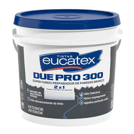 Euc Fundo Prep Branco Due Pro 300 3,6 L Eucatex