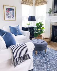 From bold colors to splashy prints, a few easy decor updates can make your home feel like the tropical beach or calming lake cottage you. Summer Home Tour Decorating Ideas Jane At Home Blue And White Living Room Summer Home Decor Blue Living Room