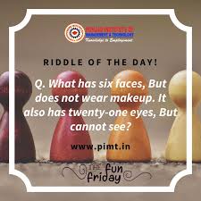 Fun Friday Pimt In 2020 Riddle Of The Day Riddles Brain Teasers