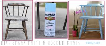 How To Spray Paint A Wooden Chair Painted Wooden Chairs Diy Spray Paint Spray Paint Wood