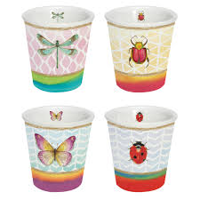 Complementing a variety of dinnerware, the timeless strawberry mug set lends a touch of luxury to your morning coffee or tea, and are pretty enough for a fancy spring brunch or dinner party. Set 4 Porcelain Coffee Cups 100 Ml In Color Box Garden Friends Easylife Boutique