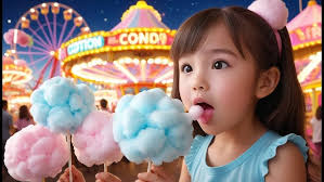 Cotton Candy, Cotton Candy, Sweet and Light Rhyme Song