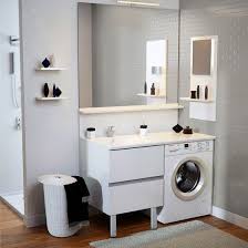 Meuble Vasque De Salle De Bain Avec Emplacement Lave Linge Concept Machine A Laver Chene Ver Meuble Salle De Bain Meuble Vasque Salle De Bains Petit Espace