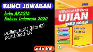 Kunci jawaban bahasa inggris paket c 2019. Kunci Jawaban Asli Akasia Bahasa Indonesia 2020 Smp Latihan 1 Part 1 Youtube