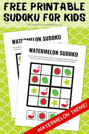 Math is essential, but that doesn't mean it has to be boring. Free Printable Watermelon Sudoku Puzzles For Kids