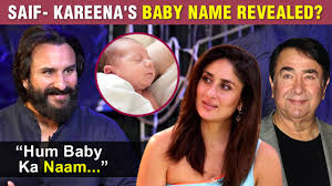 They decided to go private. Saif Ali Khan Kareena Kapoor S 2nd Baby Boy S Name Revealed Randhir Kapoor Reacts Video Dailymotion