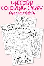 That's why they may be so easy to find. Free Printable Unicorn Coloring Cards Happy Go Lucky