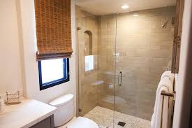 Buy the latest brick shower curtain for home cheap shop at rosegal, √free shipping, brick wall shower curtain,santa claus shower curtain,christmas tree shower curtain more. Gray Brick Shower Tiles With Marble Hex Floor Transitional Bathroom