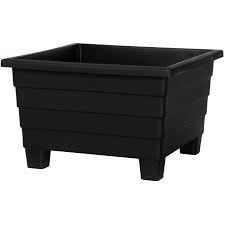 Choose from our high quality, affordable range of garden planters and plant pots! 16 Inch S Black Square Futura Patio Planter Walmart Canada
