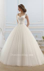 Ball Gown Long V Neck Short Sleeve Backless Tulle Dress With Beading Backless Wedding Dress Ball Gown Wedding Dress Ball Gowns Wedding