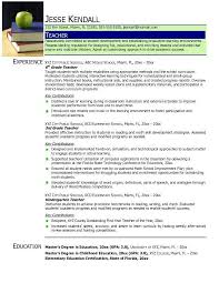 Teachers work with students of various ages and instruct them on a variety of topics. Teacher Resume