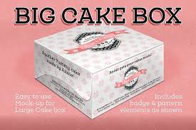 Cake Box Large Size Box Mockup Free Psd Mockups Templates Mockup Free Psd