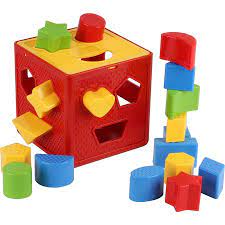 Baby Blocks Shape Sorter Toy Childrens Blocks Includes 18 Shapes Color Recognition Shape Toys With Colorful Sorter Cube Box My First Baby Toys Toys Gift Baby Blocks Baby Toy Blocks Baby Toys