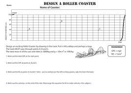 Design A Rollercoaster Worksheet Gpe Ke Teaching Resources Roller Coaster Names Roller Coaster Worksheets