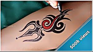 Tattoo, tattoos, 3d tattoo, tattoo design, tattoo pictures,tattoo ideas, amazing tattoos, ink, sleeve tattoos, tribal tattoos, shoulder. Trishul Tattoo Trick Ye Video Aapko Bahoot Help Keregi Trishul Tattoo Bnane M Youtube