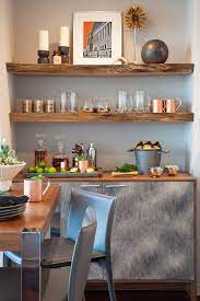 Modern Shelving Home Bar Bar Google Search Floating Shelf Decor Wooden Floating Shelves Floating Shelves Kitchen